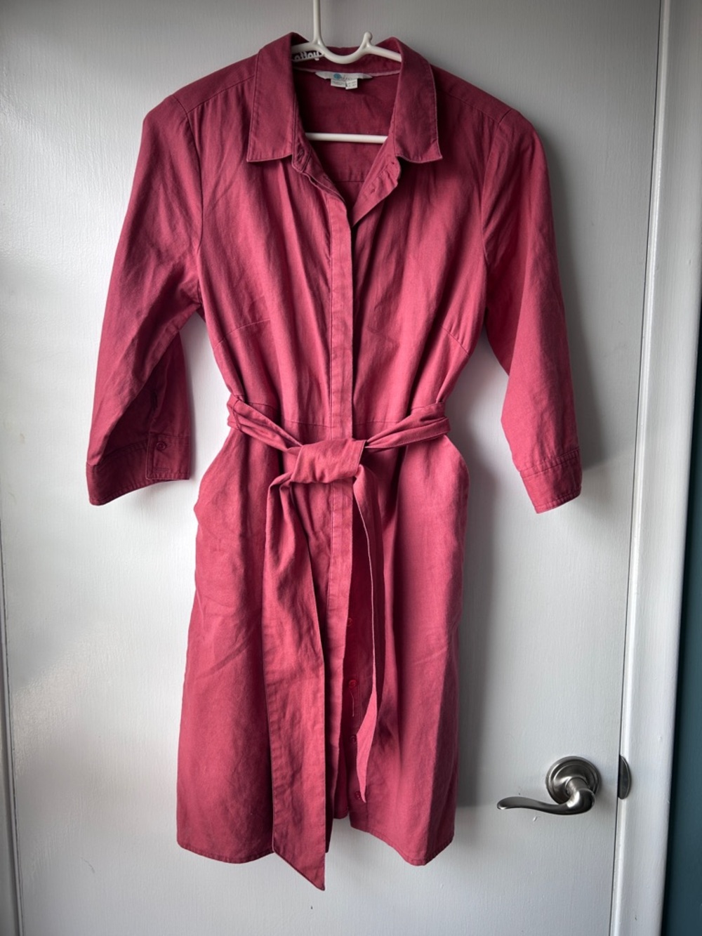 Boden Raspberry Pink Casual Shirtdress
